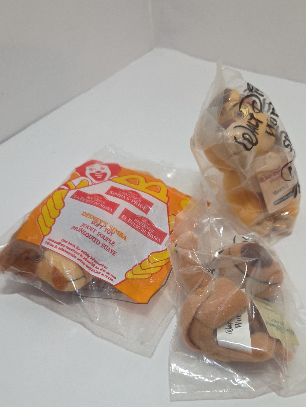 Walt Disney World mini bean Timon and Simba McDonalds Simba Plush Brand New